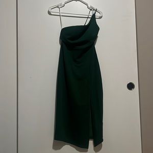 Hello molly green one shoulder dress